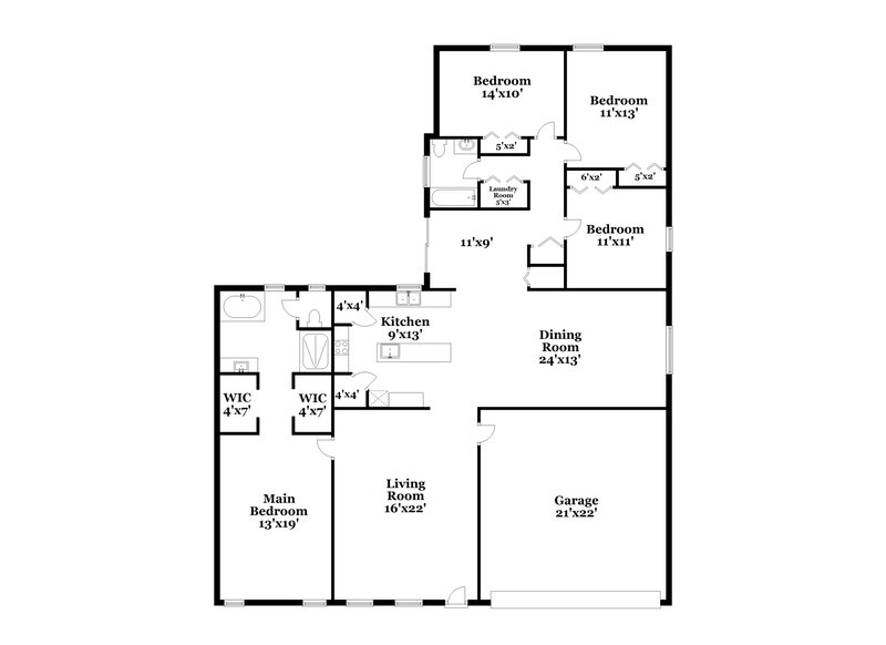 2,060/Mo, 323 Colonade Ct Kissimmee, FL 34758 Floor Plan View