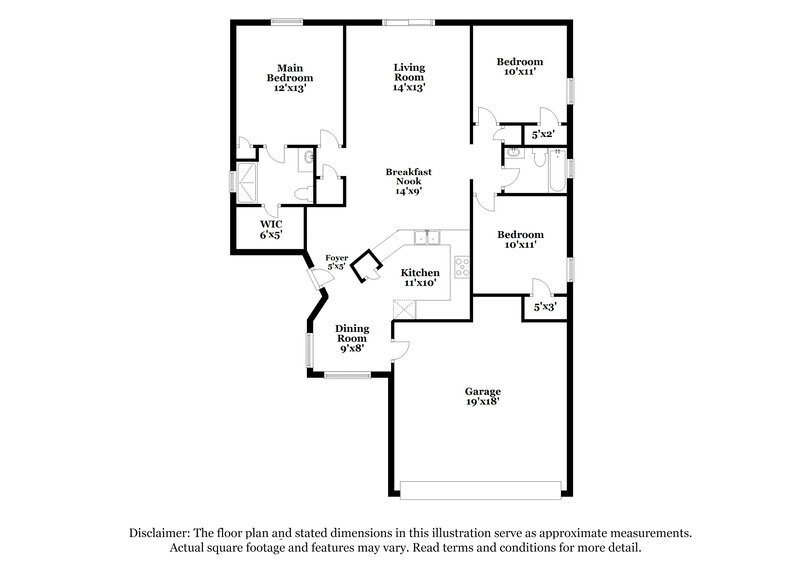 2,275/Mo, 8869 Lambert Ln Orlando, FL 32825 Floor Plan View