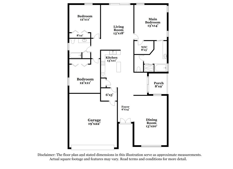 2,295/Mo, 2336 Cobblefield Cir Apopka, FL 32703 Floor Plan View