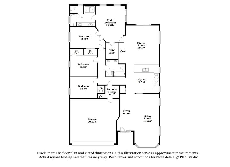 2,450/Mo, 1981 Lady Elisabeth Ave Orlando, FL 32826 Floor Plan View