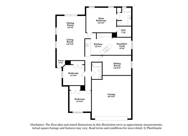 2,045/Mo, 40 N Cervidae Dr Apopka, FL 32703 Floor Plan View