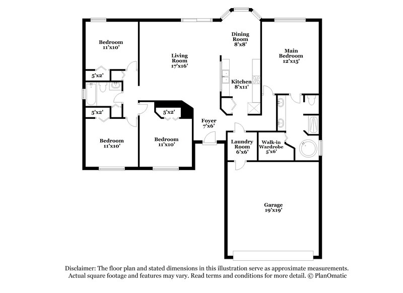 2,000/Mo, 600 Willet Cir Auburndale, FL 33823 Floor Plan View