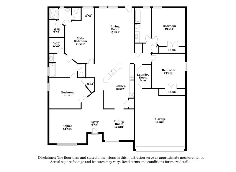 3,570/Mo, 1952 Southern Oak Loop Minneola, FL 34715 Floor Plan View