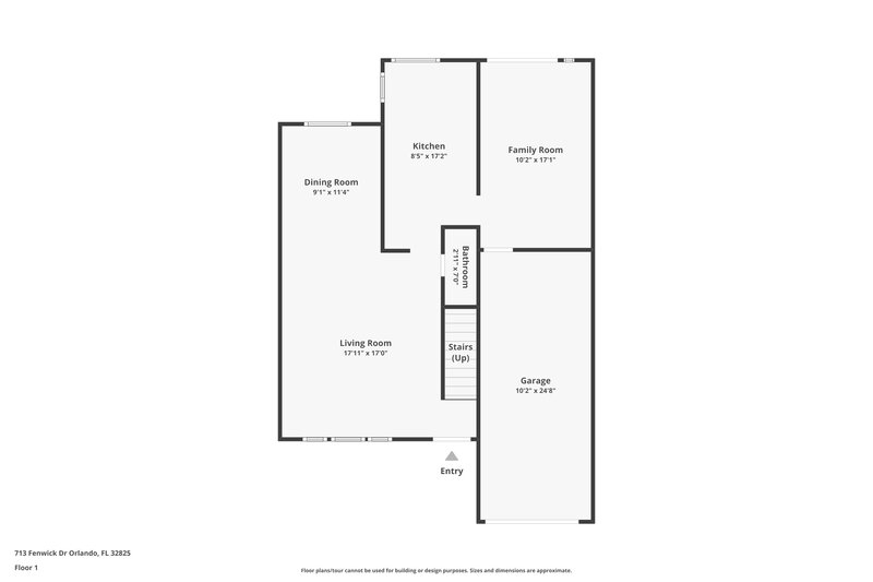 2,340/Mo, 713 Fenwick Dr Orlando, FL 32825 Floorplan View