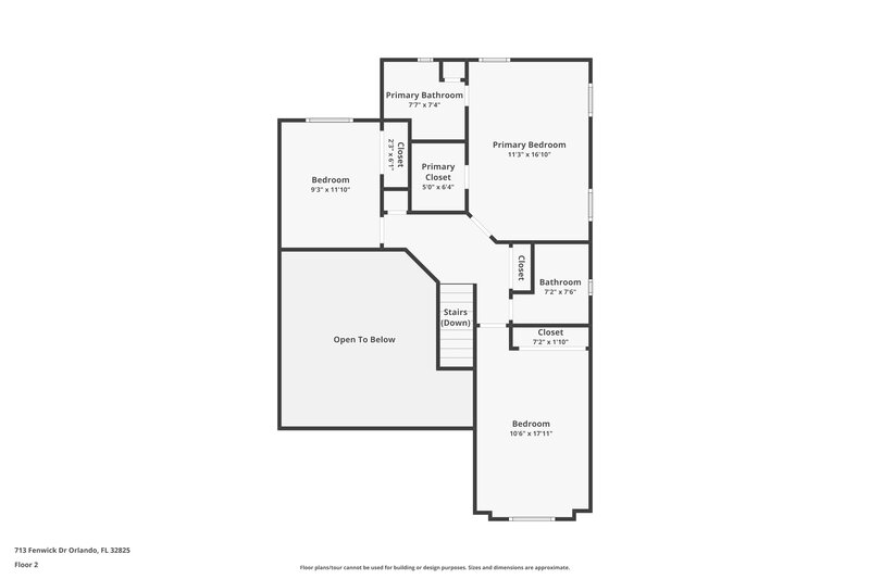 2,340/Mo, 713 Fenwick Dr Orlando, FL 32825 Floorplan View 2