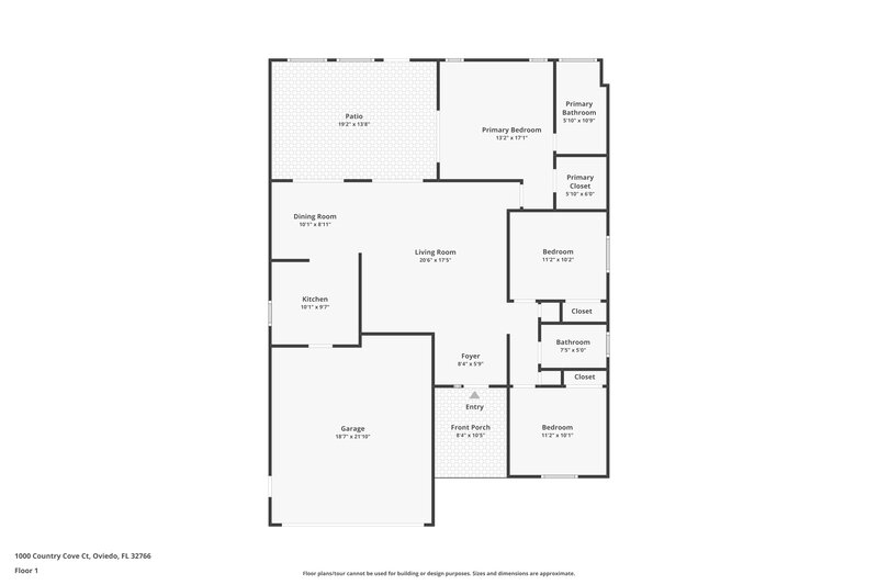 2,355/Mo, 1000 Country Cove Ct Oviedo, FL 32766 Floor Plan View