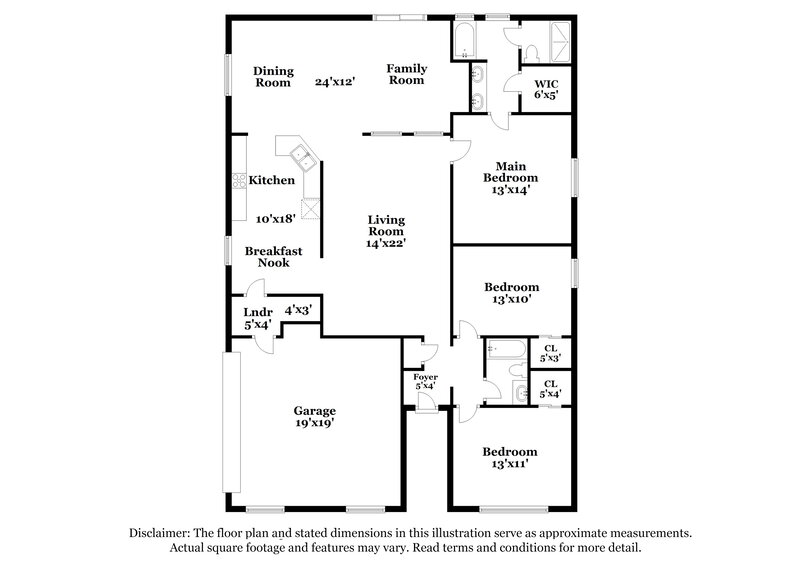 2,080/Mo, 2437 Palmetto Ridge Cir Apopka, FL 32712 Floor Plan View