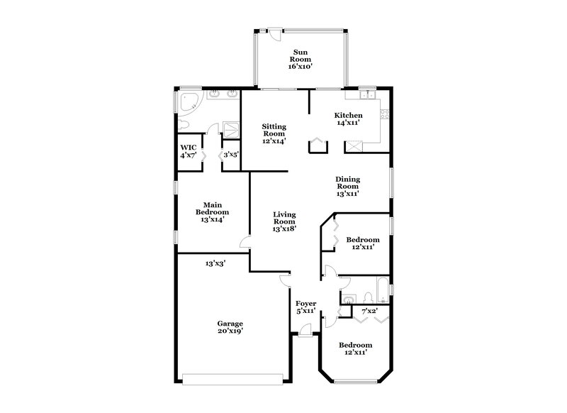 0/Mo, 562 Short Pine Cir Orlando, FL 32807 Floor Plan View