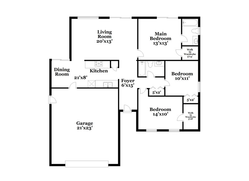 2,035/Mo, 203 Birch Ter Winter Springs, FL 32708 Floor Plan View