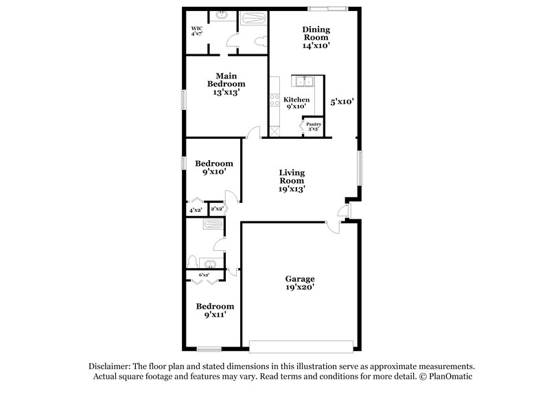 2,095/Mo, 10123 Richardson Ct Orlando, FL 32825 Floor Plan View