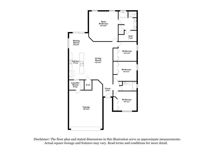 2,870/Mo, 4736 Summerfield Cir Winter Haven, FL 33881 Floor Plan View