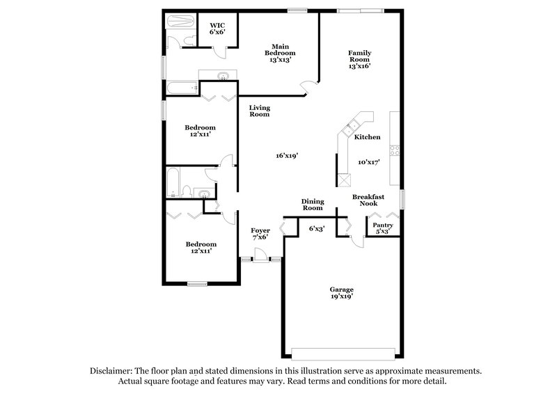 2,300/Mo, 1268 Welch Ridge Ter Apopka, FL 32712 Floor Plan View