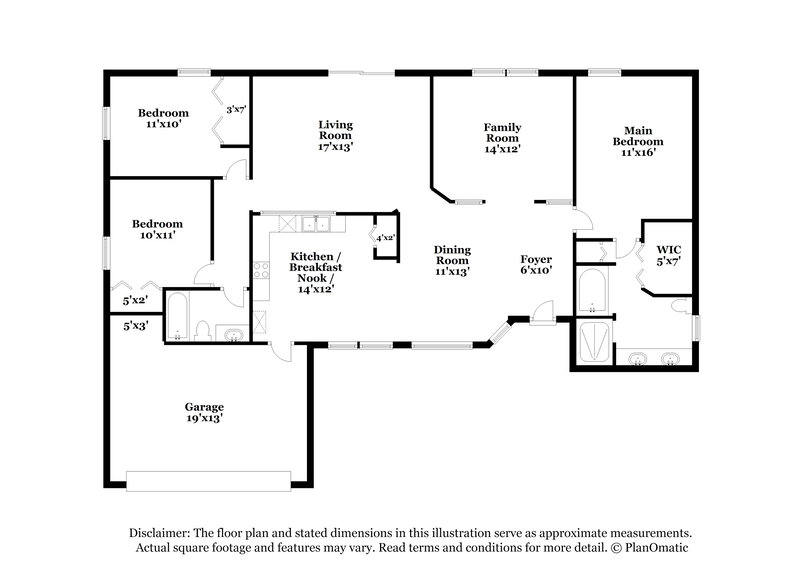 3,120/Mo, 1561 Ortega Ave Deltona, FL 32738 Floor Plan View