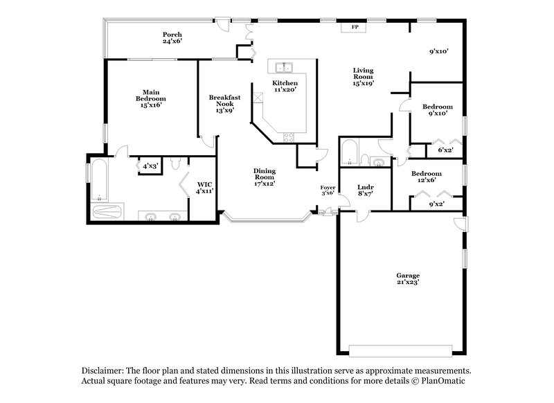 2,320/Mo, 3130 Erskine Dr Oviedo, FL 32765 Floorplan View