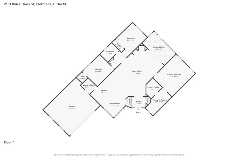 2,180/Mo, 2151 Black Hawk St Clermont, FL 34714 Floor Plan View