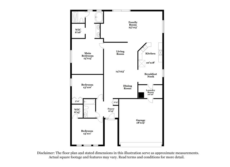 1,765/Mo, 1722 Eagle Pines Cir Eagle Lake, FL 33839 Floor Plan View