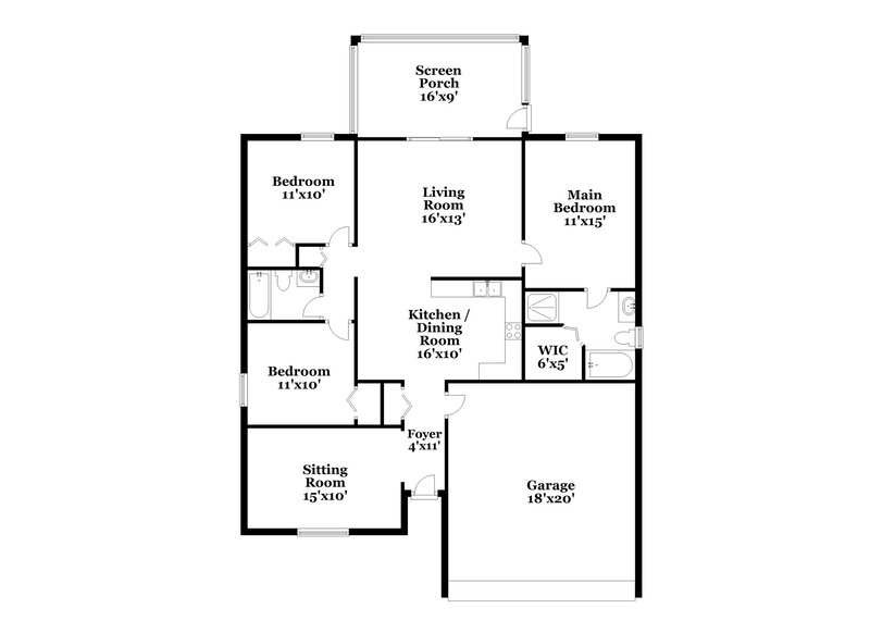 1,805/Mo, 30745 PGA Dr Sorrento, FL 32776 Floor Plan View