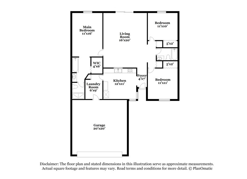 2,095/Mo, 1479 Muir Cir Clermont, FL 34711 Floorplan View