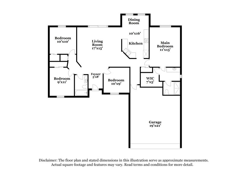 2,205/Mo, 13318 Caspian Ln Clermont, FL 34711 Floor Plan View