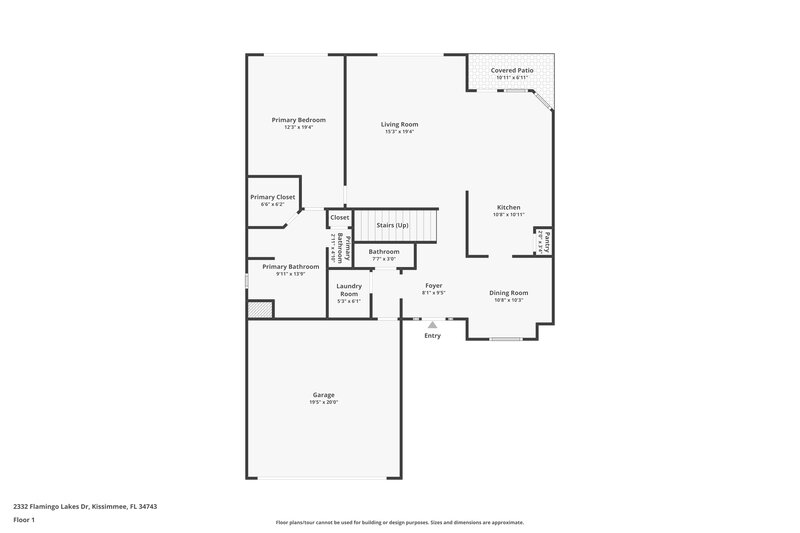 2,420/Mo, 2332 Flamingo Lakes Dr Kissimmee, FL 34743 Floor Plan View