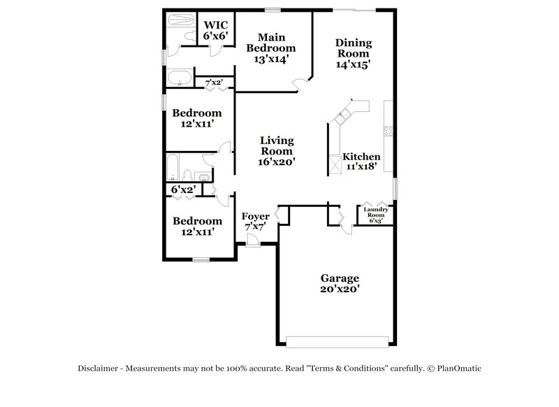 1,785/Mo, 4821 Petal Pawpaw Ln Saint Cloud, FL 34772 Floor Plan View