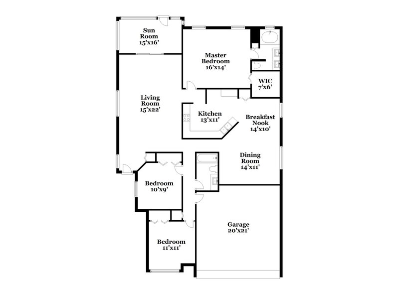 2,195/Mo, 636 Falling Oak Cove Apopka, FL 32703 Floor Plan View