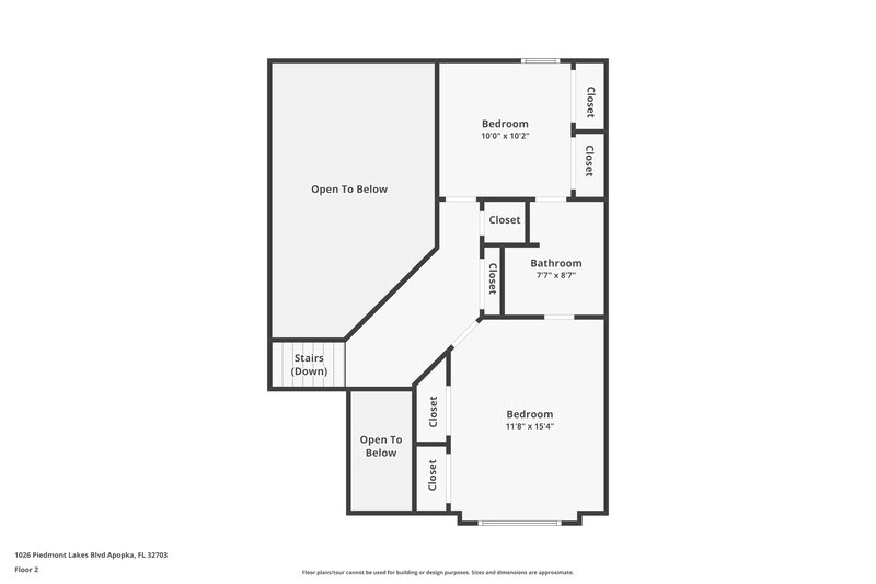 2,450/Mo, 1026 Piedmont Lakes Blvd Apopka, FL 32703 Floor Plan View 2