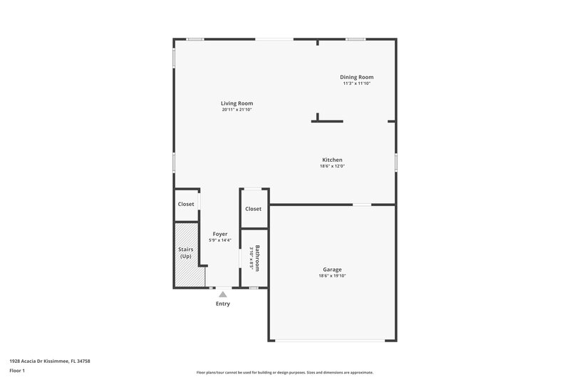2,390/Mo, 1928 Acacia Dr Kissimmee, FL 34758 Floor Plan View