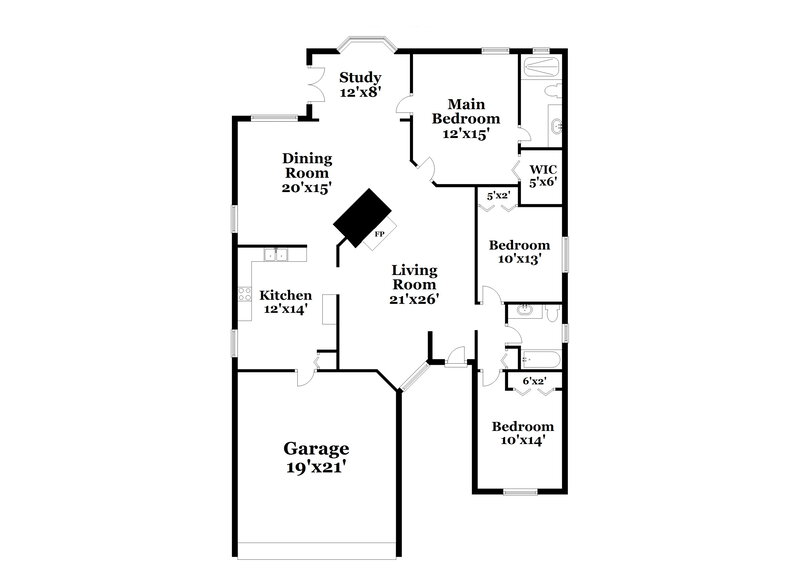 2,475/Mo, 3834 Waterview Loop Winter Park, FL 32792 Floor Plan View