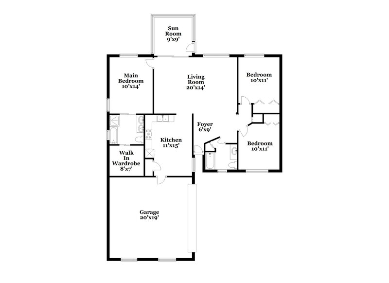 3,090/Mo, 1215 Creek Woods Circle Saint Cloud, FL 34772 Floor Plan View