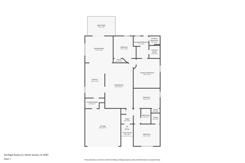 2,815/Mo, 254 Regal Downs Cir Winter Garden, FL 34787 Floor Plan View
