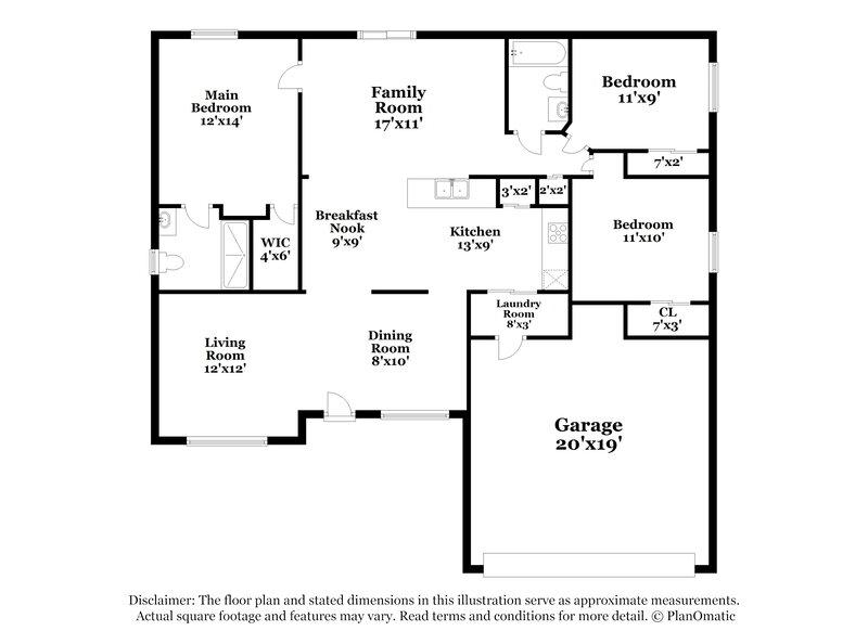 2,465/Mo, 1306 Silverthorn Dr Orlando, FL 32825 Floor Plan View