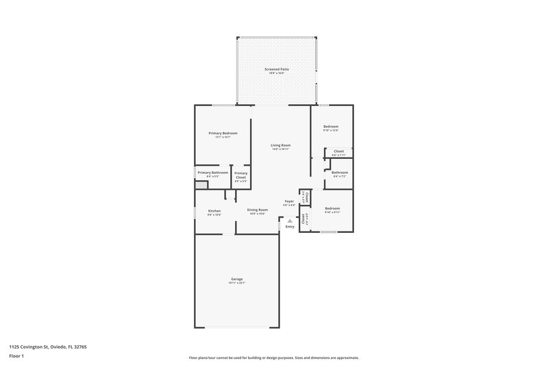 2,365/Mo, 1125 Covington St Oviedo, FL 32765 Floor Plan View