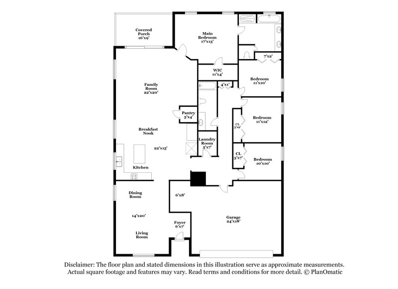 2,570/Mo, 15128 Stonebriar Way Orlando, FL 32826 Floor Plan View