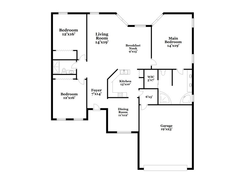 2,130/Mo, 1804 Ironwood Way Kissimmee, FL 34746 Floorplan View