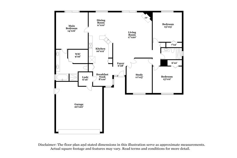 3,660/Mo, 6033 Live Oak Dr Winter Haven, FL 33880 Floor Plan View