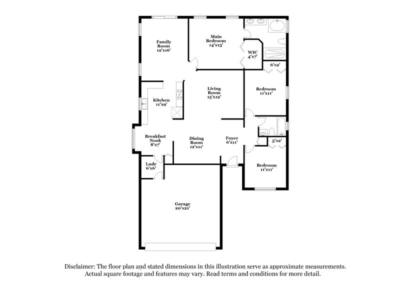 2,400/Mo, 10832 Rushwood Way Clermont, FL 34714 Floor Plan View