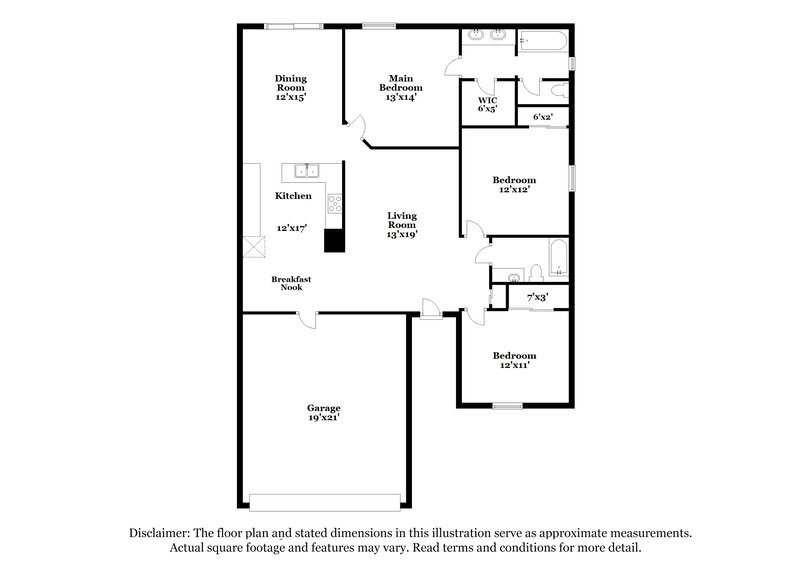 2,460/Mo, 1033 Shale Trail Street Apopka, FL 32703 Floor Plan View