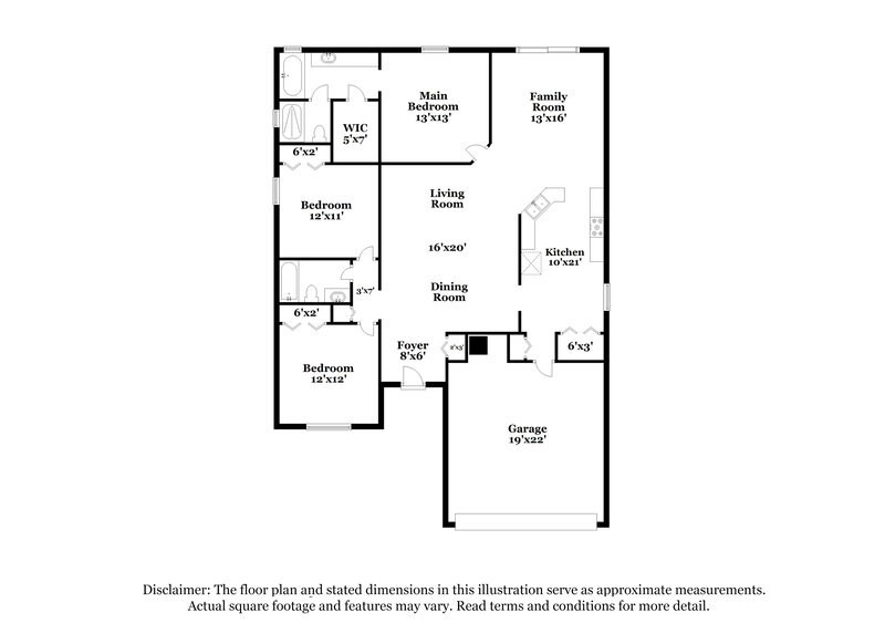 1,885/Mo, 448 Hammerstone Ave Haines City, FL 33844 Floor Plan View
