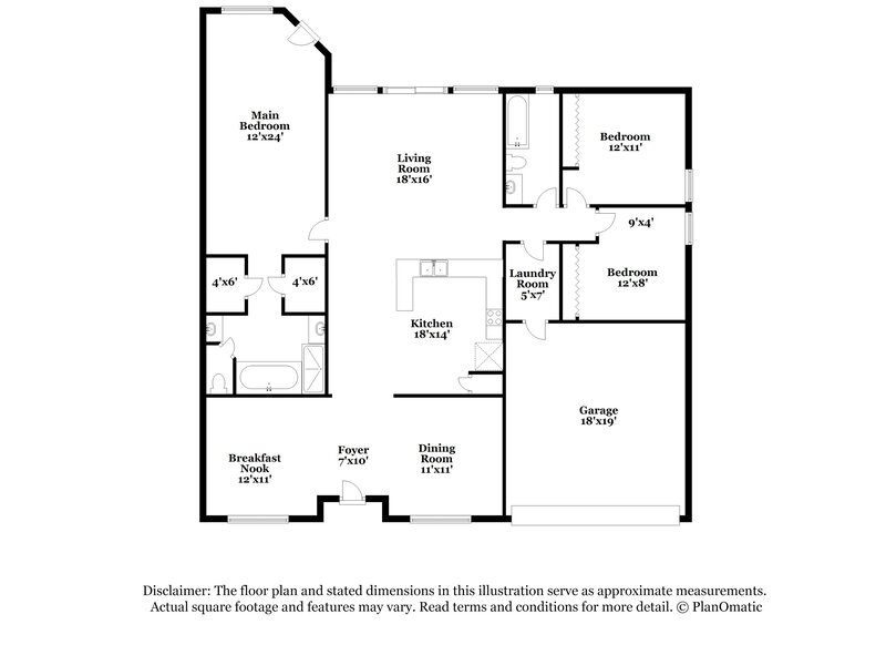 2,250/Mo, 2117 The Oaks Boulevard Kissimmee, FL 34746 Floor Plan View
