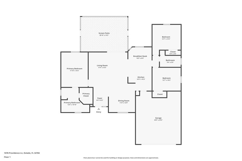 3,420/Mo, 1078 Providence Lane Oviedo, FL 32765 Floor Plan View