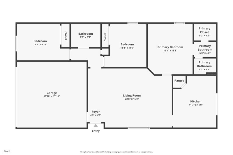 2,055/Mo, 12901 Odyssey Lake Way Orlando, FL 32826 Floor Plan View