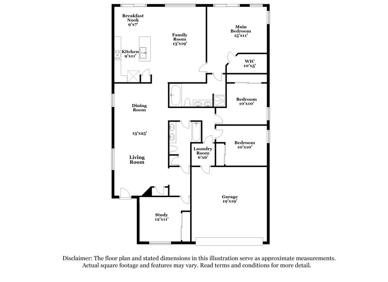2,045/Mo, 16812 Gold Star Ct Clermont, FL 34714 Floor Plan View