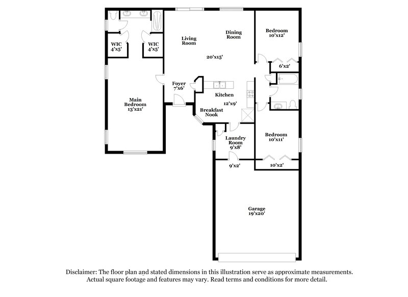 1,785/Mo, 106 Lake Daisy Terrace Winter Haven, FL 33884 Floor Plan View