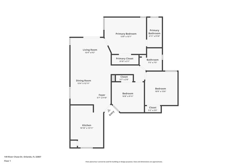 3,270/Mo, 149 River Chase Dr Orlando, FL 32807 Floor Plan View