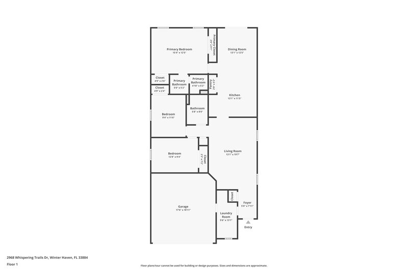 2,300/Mo, 2968 Whispering Trails Drive Winter Haven, FL 33884 Floor Plan View