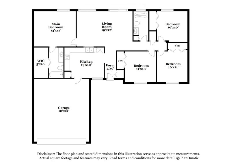 2,090/Mo, 13309 Copperleaf Way Clermont, FL 34711 Floor Plan View