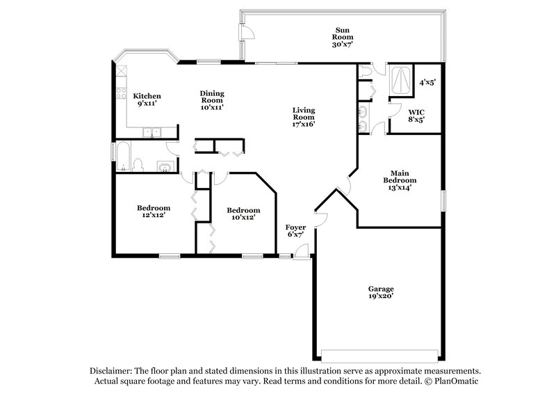 2,265/Mo, 9578 Lingwood Trail Orlando, FL 32817 Floor Plan View