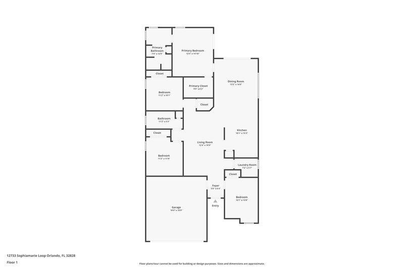 2,470/Mo, 12733 Sophiamarie Loop Orlando, FL 32828 Floor Plan View