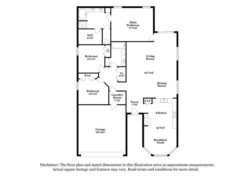 2,180/Mo, 3188 Queen Alexandria Drive Kissimmee, FL 34744 Floor Plan View